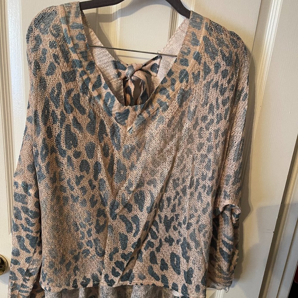 POL Leopard Sweater
